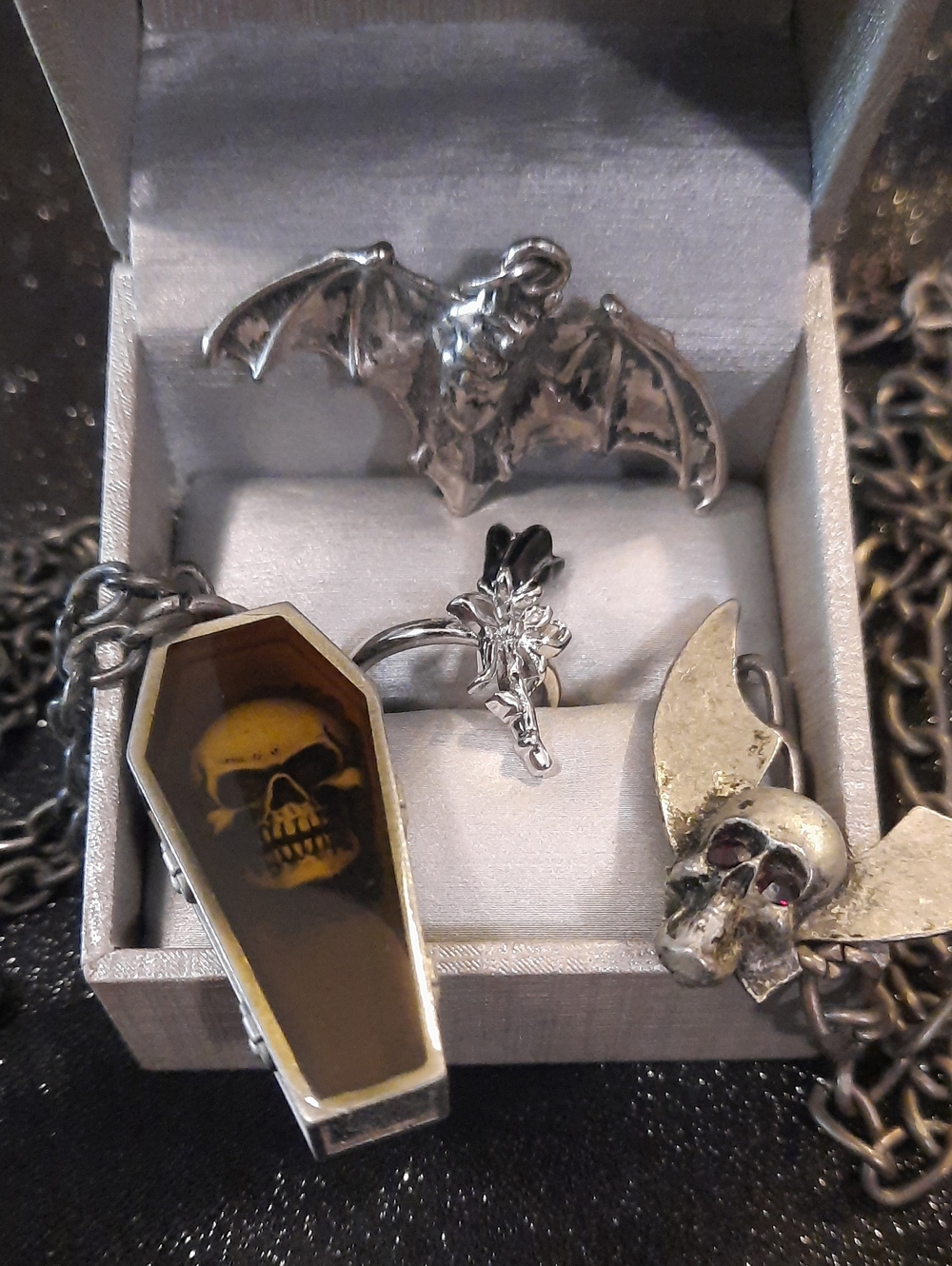Gothic Style Jewlery Collect 4 Piece